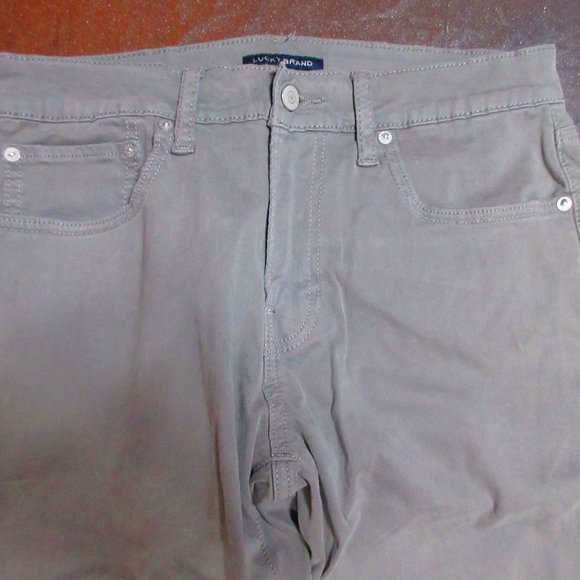Lucky Brand Straight Slate Gray Pants 30x32 Mens - Picture 3 of 9